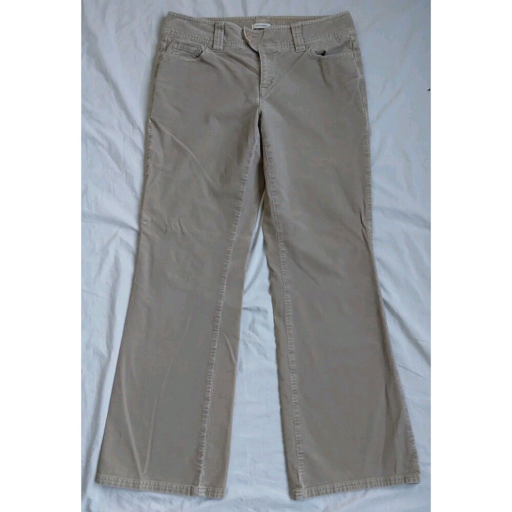 DOCKERS Corduroy Pants Boot Cut Tan Khaki Flap Pockets Y2K Boho Women's 10M